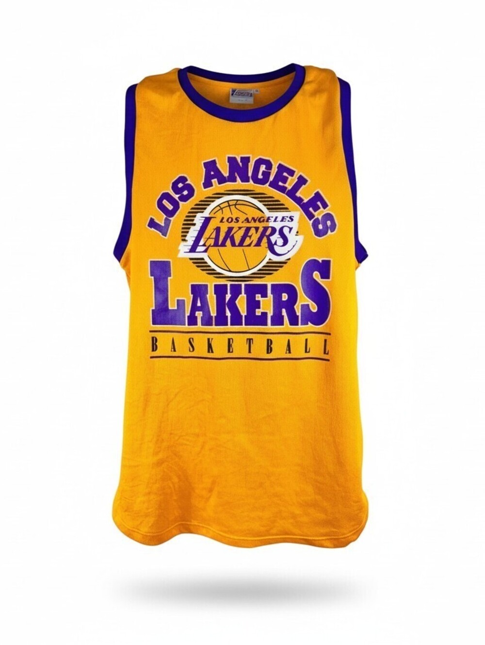 EUC NBA LA Lakers Basketball Yellow & Purple Fan Jersey, Small